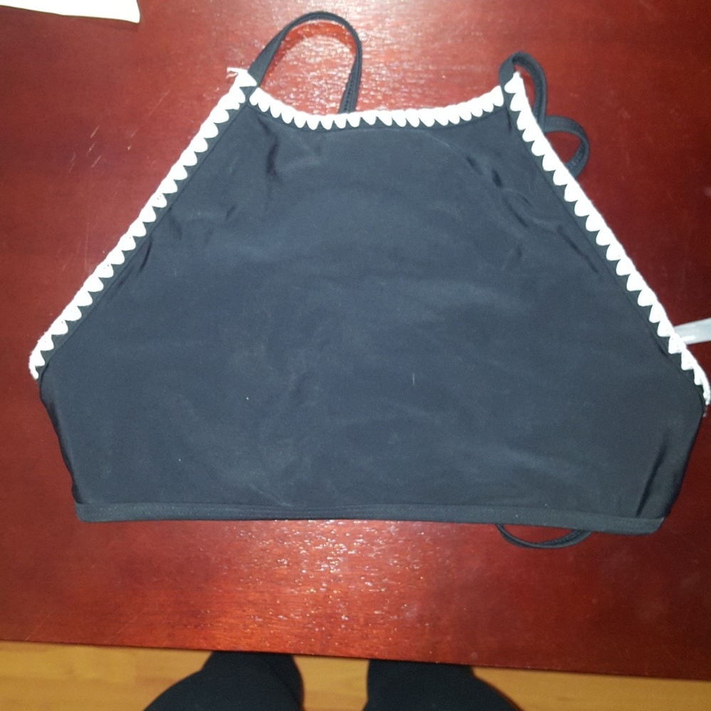 Aerie High Collar bathing suit top